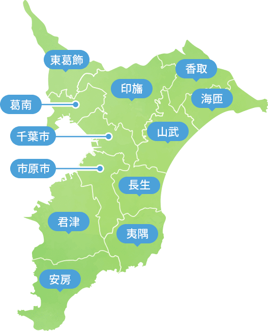 千葉の地図