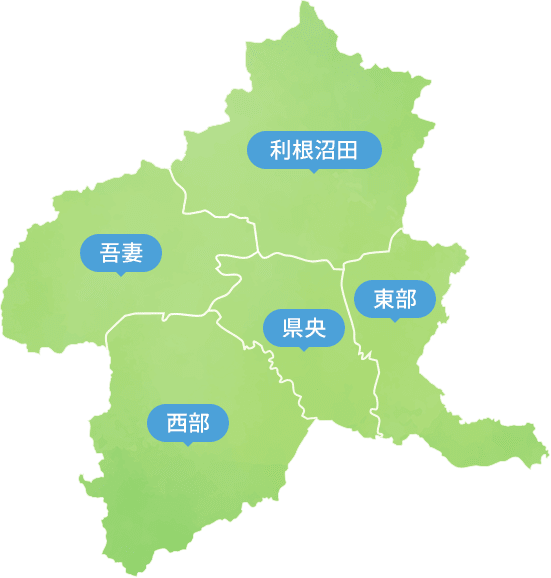 群馬の地図