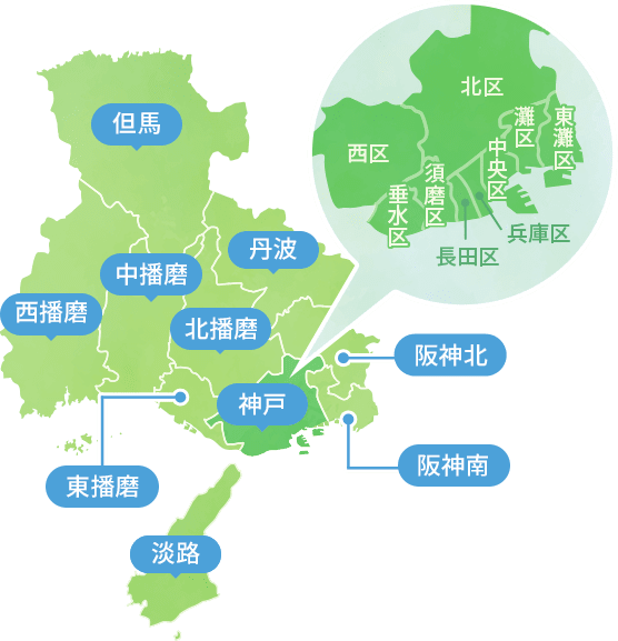 兵庫の地図