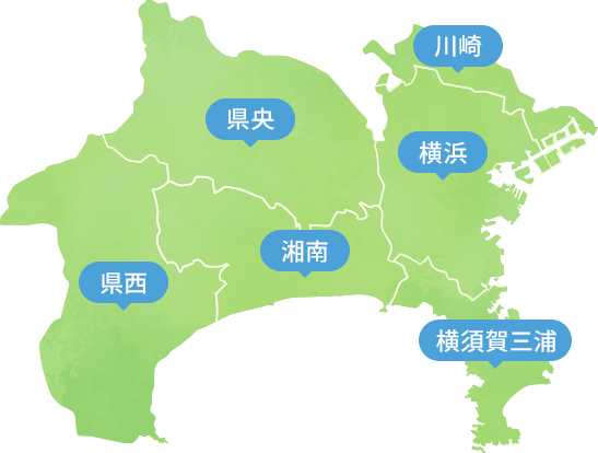 神奈川の地図