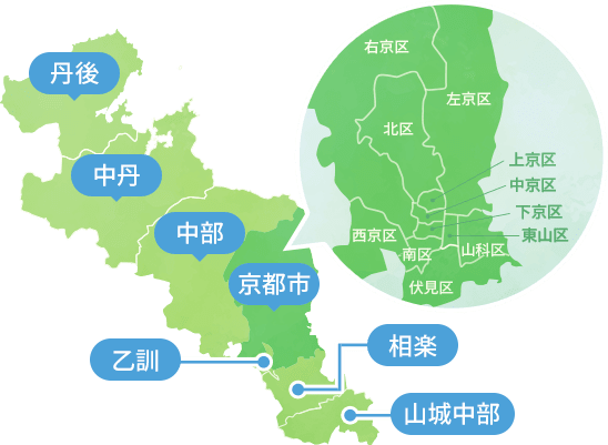 京都の地図