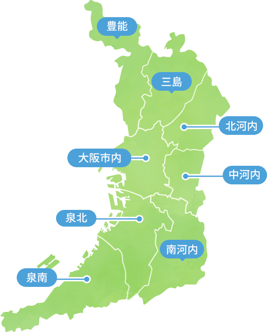 大阪の地図