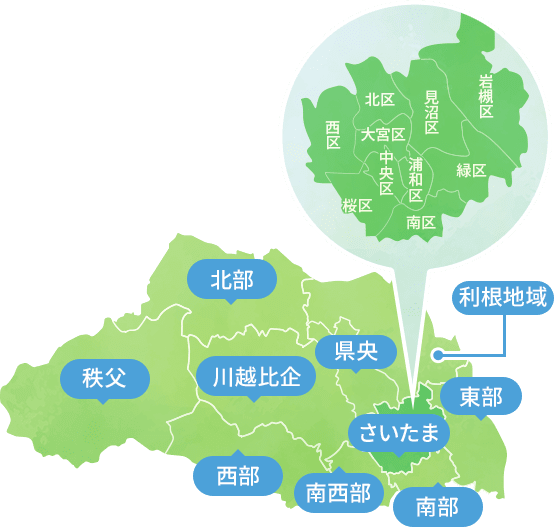埼玉の地図