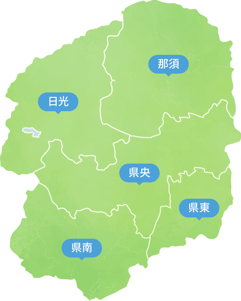 栃木の地図